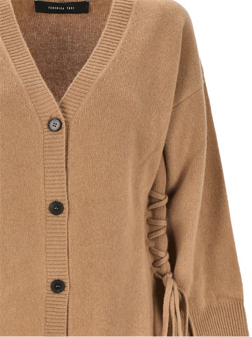 Cardigan cammello FEDERICA TOSI | 3210035124